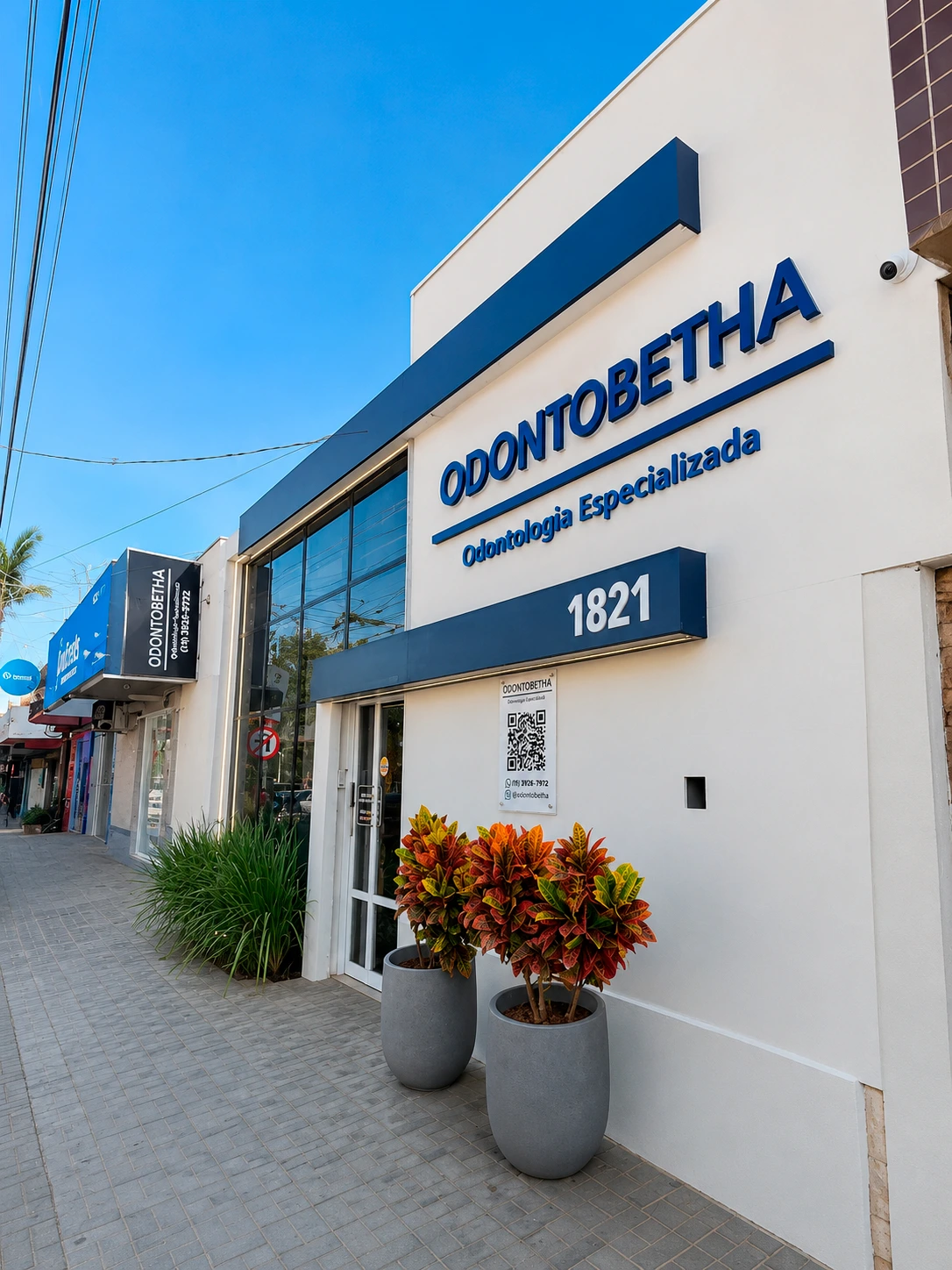 Fachada da clínica Odontobetha em Ipatinga